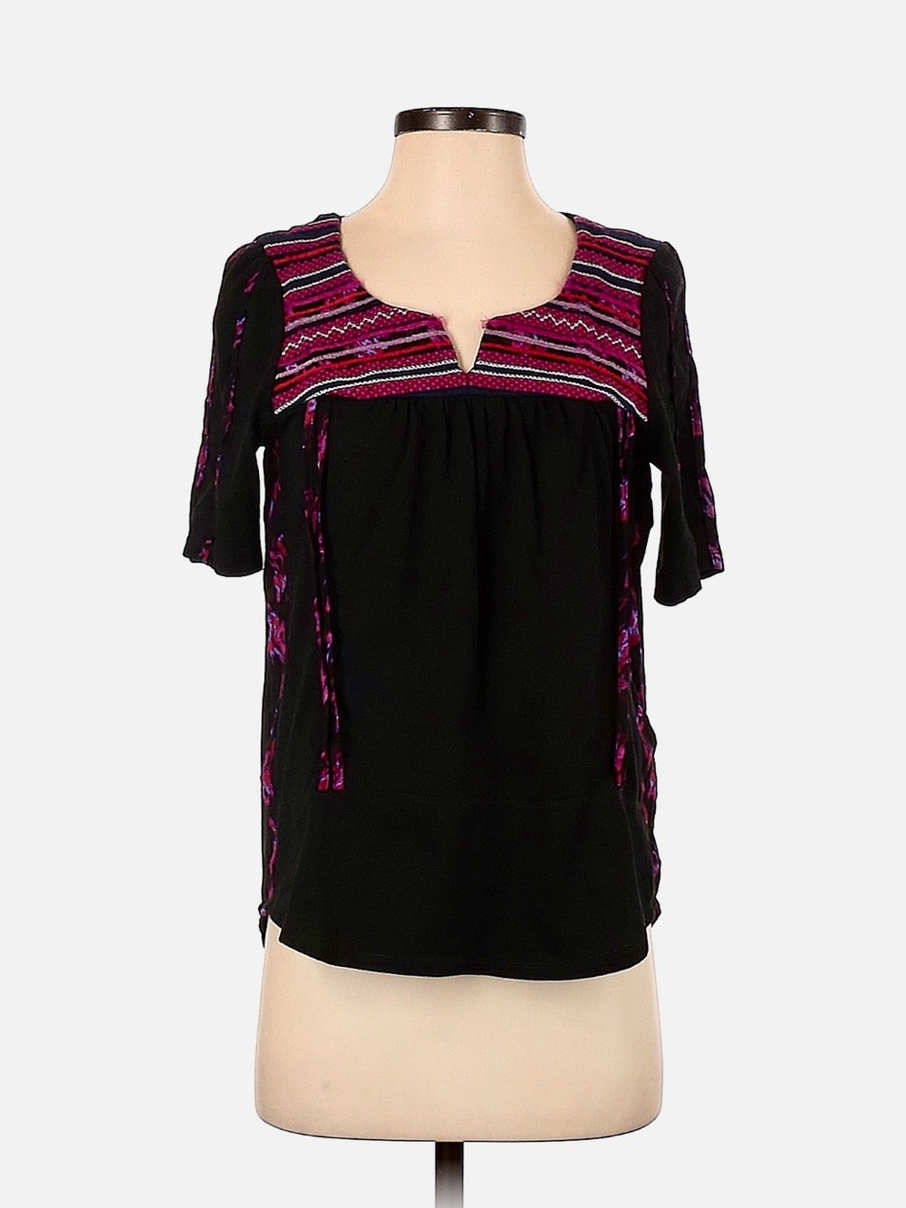 Anthropologie A Common Thread Batik embroidered top. Size S - Picture 6 of 6